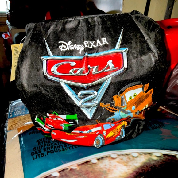 Disney Cars 2 Black Halloween spring pail bucket new - Picture 1 of 9